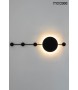 MOOSEE lampa ścienna SHADOW HANG z wieszakiem czarna