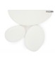 MOOSEE lampa sufitowa / plafon CLOUD 3    biała
