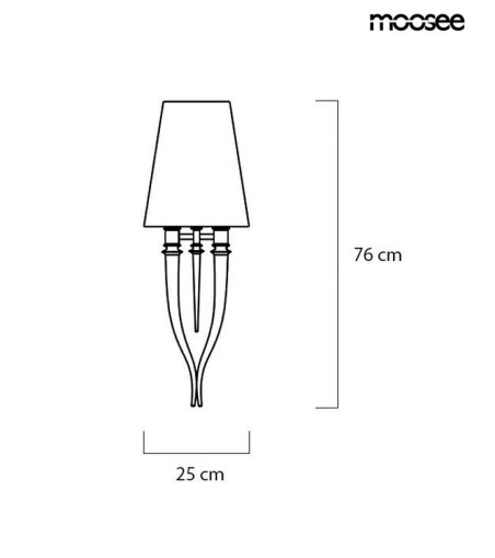 MOOSEE zestaw 2 sztuk lamp ściennych      DEVIL WALL 1 czarny