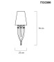 MOOSEE zestaw 2 sztuk lamp ściennych      DEVIL WALL 1 czarny