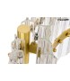 MOOSEE lampa wisząca SATURNUS 47 DUO złota - LED, kryształ, stal szczotkowana