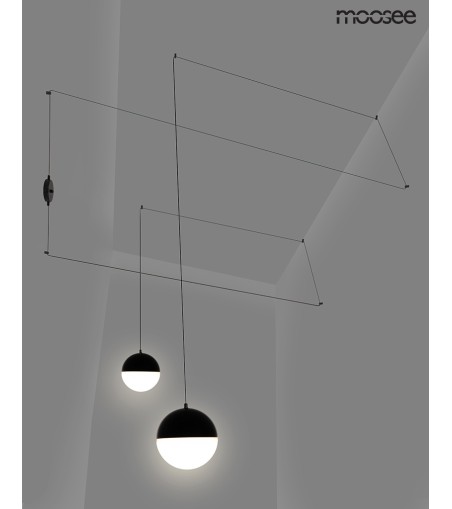 MOOSEE lampa ścienna BOWL DUO czarna