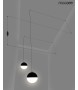 MOOSEE lampa ścienna BOWL DUO czarna