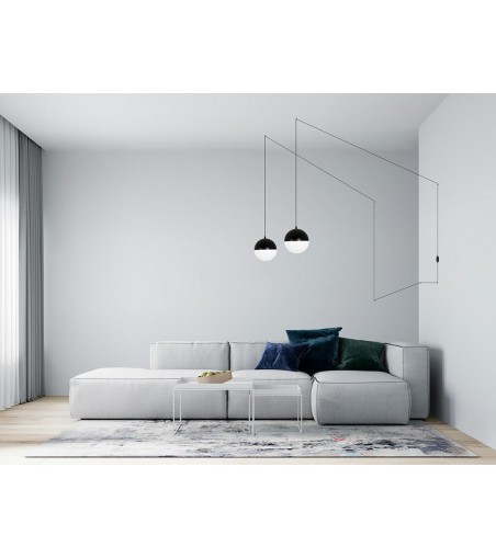 MOOSEE lampa ścienna BOWL DUO czarna