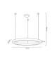 MOOSEE lampa wisząca RING LUXURY 90  złota