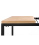Stolik GALLER dąb - gazetnik, MDF, metal