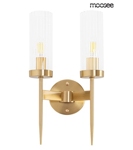 MOOSEE lampa ścienna TORCH TWIN złota