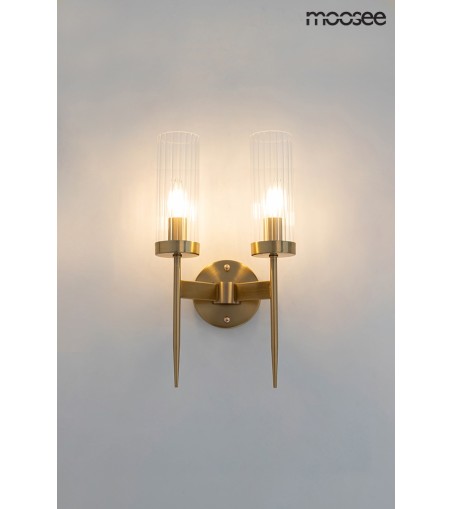 MOOSEE lampa ścienna TORCH TWIN złota
