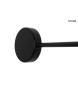 MOOSEE lampa ścienna SHADOW MULTI czarna