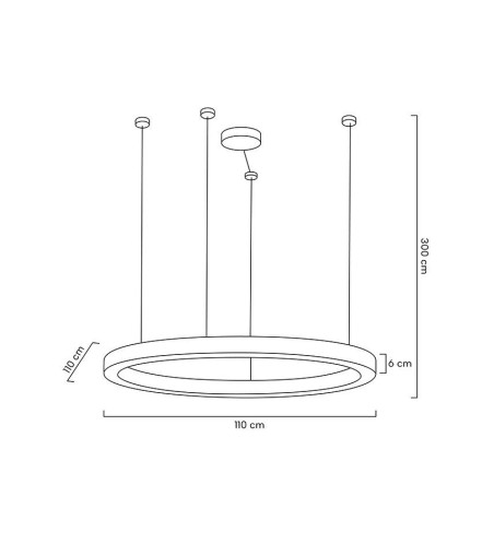 MOOSEE lampa wisząca RING LUXURY 110      złota