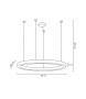 MOOSEE lampa wisząca RING LUXURY 110      złota
