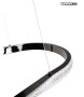 MOOSEE lampa wisząca ANILLO 120 czarny    chrom