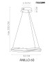 MOOSEE lampa wisząca ANILLO 60 złota