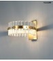 MOOSEE lampa ścienna SATURNUS WALL złota - LED, kryształ, stal szczotkowana