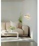 MOOSEE lampa ścienna SATURNUS WALL złota - LED, kryształ, stal szczotkowana