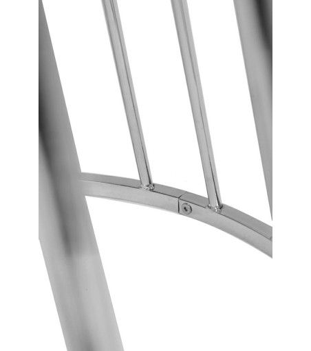 Stół GLAM WALNUT 110 - fornir orzechowy, chromowana podstawa