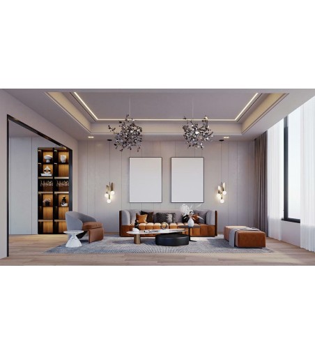 MOOSEE lampa wisząca MONETE SINGLE chrom