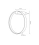 MOOSEE lampa ścienna CIRCLE WALL czarna