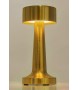 Lampa biurkowa LEE złota - wbudowana bateria, LED