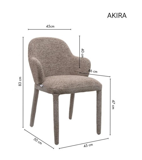 Krzesło AKIRA brązowe