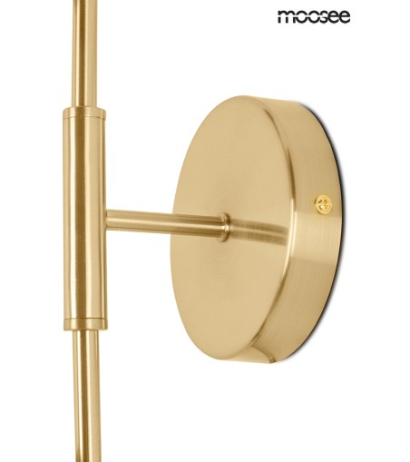 MOOSEE lampa ścienna LUCCA złota