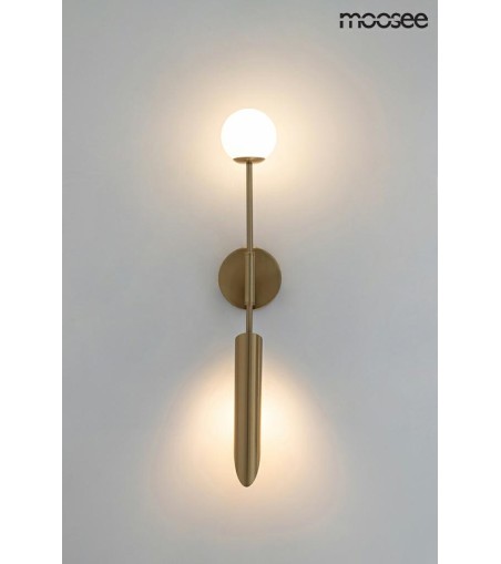 MOOSEE lampa ścienna LUCCA złota