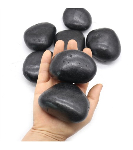 Kamień OTOCZAK 3-5 cm 5 kg polerowany     czarny