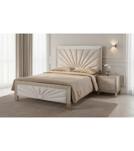 Stilig Bedroom ST900Q Łóżko tapicerowane 160cm + 2 szafki nocne ST901