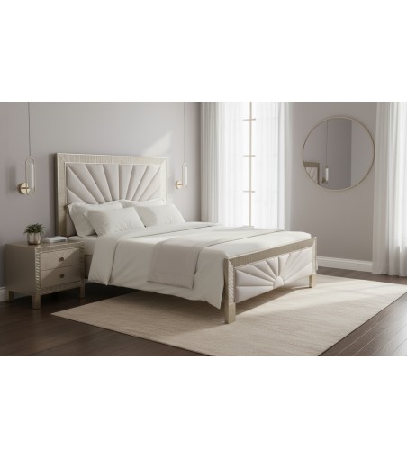 Stilig Bedroom ST900Q Łóżko tapicerowane 160cm + 2 szafki nocne ST901