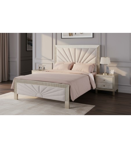 Stilig Bedroom ST900Q Łóżko tapicerowane 160cm + 2 szafki nocne ST901