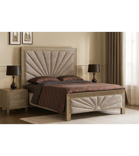 Stilig Bedroom ST900Q Łóżko tapicerowane 160cm + 2 szafki nocne ST901