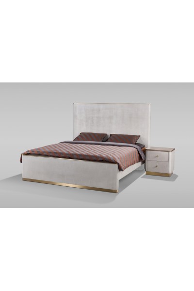 Stilig Bedroom ST890K Łóżko tapicerowane 180cm + 2 szafki nocne ST891