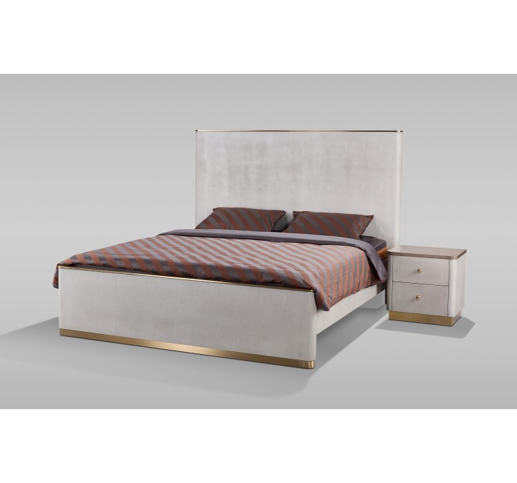 Stilig Bedroom ST890Q Łóżko tapicerowane 160cm + 2 szafki nocne ST891