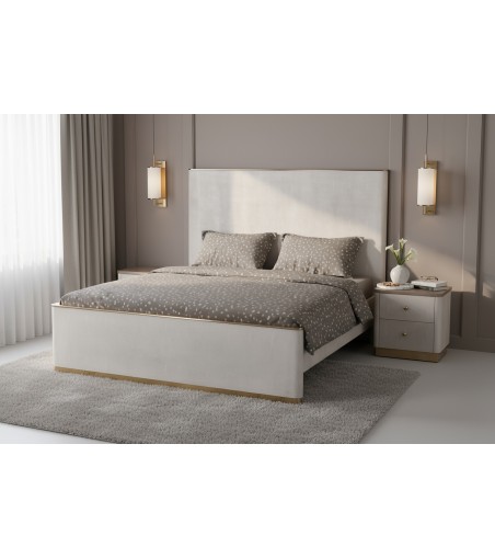Stilig Bedroom ST890Q Łóżko tapicerowane 160cm + 2 szafki nocne ST891