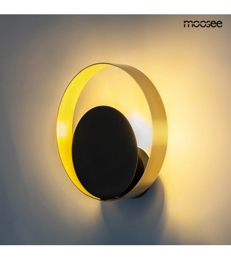 MOOSEE lampa ścienna BAND złota / czarna