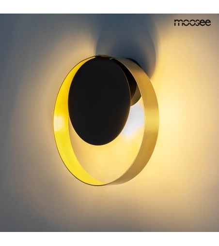 MOOSEE lampa ścienna BAND złota / czarna