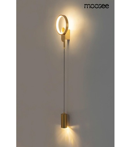 MOOSEE lampa ścienna COMO złota