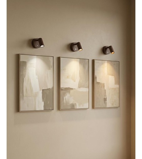Lampa ścienna SHP PICKET brązowa