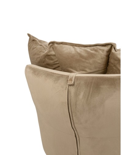 Fotel bujany SWING VELVET khaki