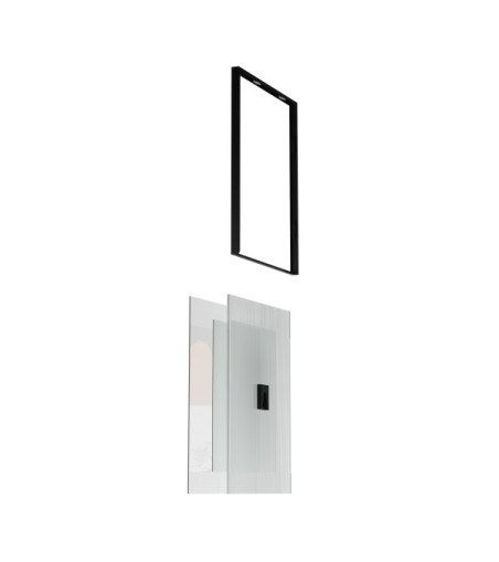 UMBRA zestaw 4 ramek na zdjęcia FLUTE     WALL czarny