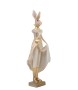 Figurka dekoracyjna SHP RABBIT beżowa /   złota