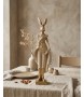 Figurka dekoracyjna SHP RABBIT beżowa /   złota