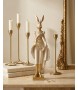 Figurka dekoracyjna SHP RABBIT beżowa /   złota