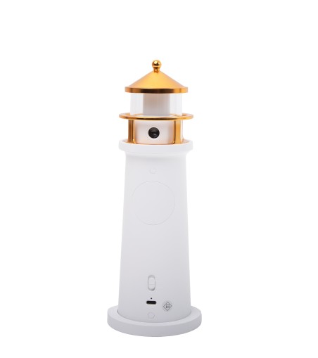 Lampka nocna z projektorem SHP            LIGHTHOUSE biało-złota