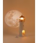 Lampka nocna z projektorem SHP            LIGHTHOUSE biało-złota
