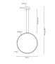 MOOSEE lampa wisząca CIRCULO 60 czarna