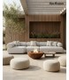 MaMaison sofa ogrodowa ALEXANDER szara    (poduszki i pokrowiec w zestawie)
