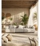 MaMaison sofa ogrodowa ALEXANDER szara    (poduszki i pokrowiec w zestawie)