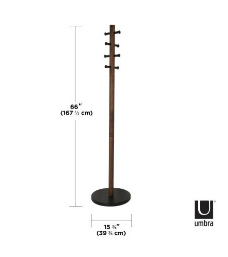 UMBRA wieszak na ubrania PILLAR orzech