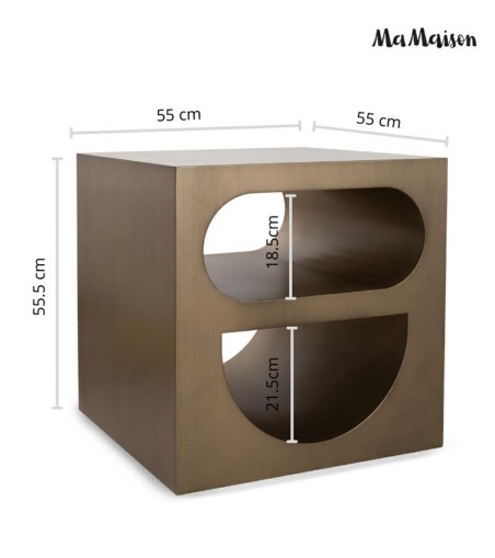 MaMaison stolik VECTOR 55 szczotkowane    złoto